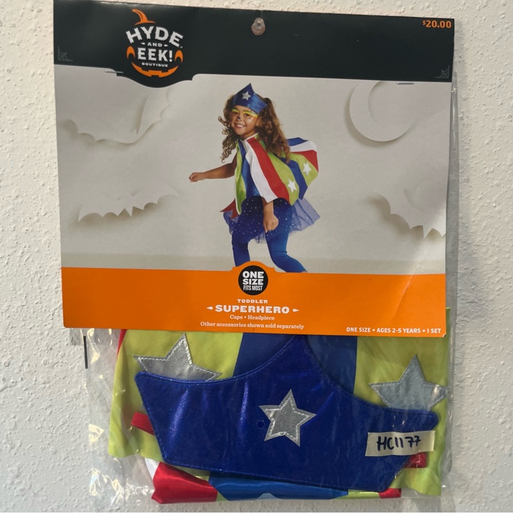 Toddler Superhero Costume - Blue, Red, Yellow
